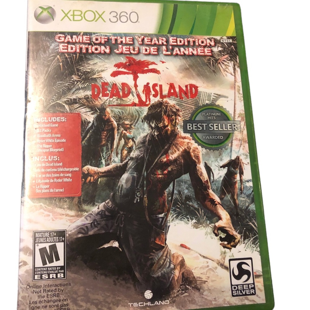 Dead Island [Game Of The Year] (Microsoft Xbox 360, 2012) No Manual Tested
